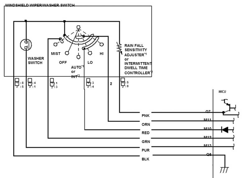 Honda fit variable intermittent wipers